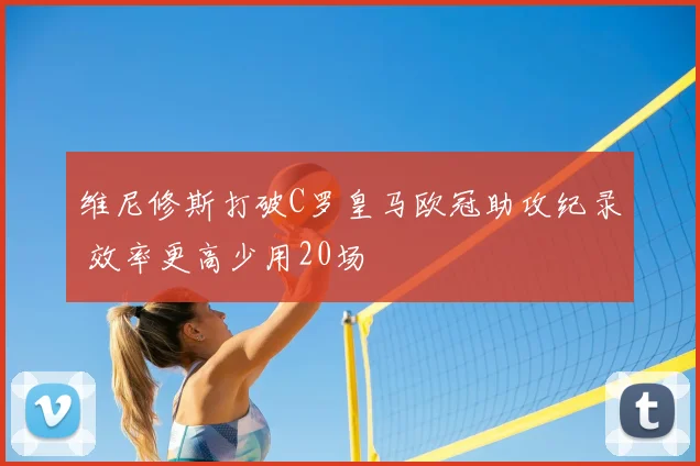 维尼修斯打破C罗皇马欧冠助攻纪录 效率更高少用20场
